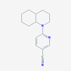 molecular formula C15H19N3 B11872012 6-(octahydroquinolin-1(2H)-yl)nicotinonitrile CAS No. 827322-99-6