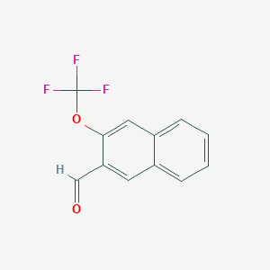 molecular formula C12H7F3O2 B11872042 3-(Trifluoromethoxy)-2-naphthaldehyde 