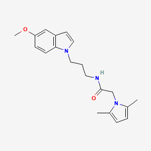 molecular formula C20H25N3O2 B1187205 2-(2,5-dimethyl-1H-pyrrol-1-yl)-N-[3-(5-methoxy-1H-indol-1-yl)propyl]acetamide 