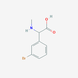 2-(3-Bromophenyl)-2-(methylamino)acetic acid