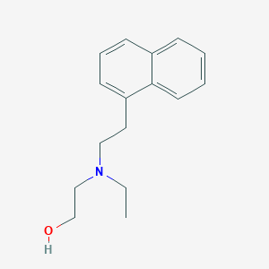 molecular formula C16H21NO B11872095 2-(Ethyl(2-(naphthalen-1-yl)ethyl)amino)ethanol CAS No. 7400-14-8