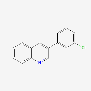 molecular formula C15H10ClN B11872183 3-(3-Chlorophenyl)quinoline 