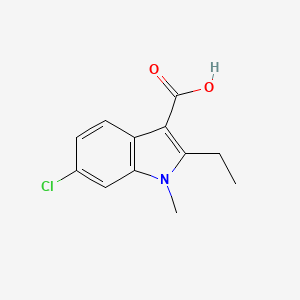 6-Chloro-2-ethyl-1-methyl-1H-indole-3-carboxylic acid