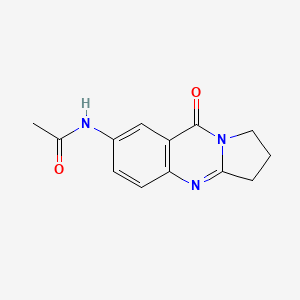 molecular formula C13H13N3O2 B11872220 N-(9-Oxo-1,2,3,9-tetrahydropyrrolo[2,1-b]quinazolin-7-yl)acetamide CAS No. 60947-59-3