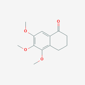 molecular formula C13H16O4 B11872226 5,6,7-Trimethoxy-3,4-dihydronaphthalen-1(2H)-one CAS No. 20875-63-2