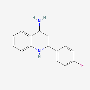 2-(4-Fluorophenyl)-1,2,3,4-tetrahydroquinolin-4-amine