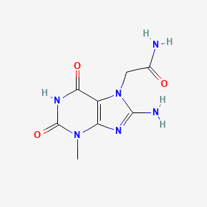 2-(8-Amino-3-methyl-2,6-dioxo-2,3-dihydro-1H-purin-7(6H)-yl)acetamide