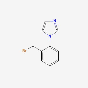 molecular formula C10H9BrN2 B11872285 1-(2-(Bromomethyl)phenyl)-1H-imidazole 