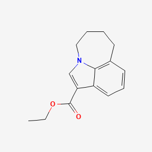 molecular formula C15H17NO2 B11872290 Ethyl 4,5,6,7-tetrahydroazepino[3,2,1-hi]indole-1-carboxylate CAS No. 152712-40-8