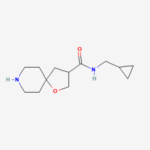 molecular formula C13H22N2O2 B11872299 N-(Cyclopropylmethyl)-1-oxa-8-azaspiro[4.5]decane-3-carboxamide 