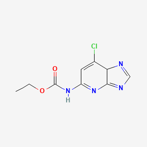 Ethyl (7-chloro-7aH-imidazo[4,5-b]pyridin-5-yl)carbamate