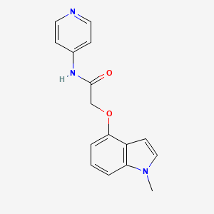molecular formula C16H15N3O2 B1187232 2-[(1-methyl-1H-indol-4-yl)oxy]-N-(pyridin-4-yl)acetamide 