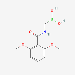 molecular formula C10H14BNO5 B11872366 ((2,6-Dimethoxybenzamido)methyl)boronic acid CAS No. 114627-27-9