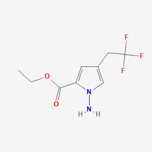 Ethyl 1-amino-4-(2,2,2-trifluoroethyl)-1H-pyrrole-2-carboxylate