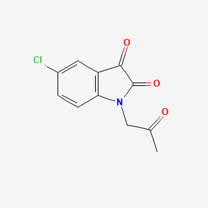 molecular formula C11H8ClNO3 B11872457 5-Chloro-1-(2-oxopropyl)indoline-2,3-dione CAS No. 79552-56-0