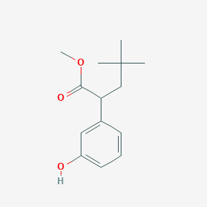 Methyl 2-(3-hydroxyphenyl)-4,4-dimethylpentanoate