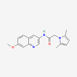 molecular formula C18H19N3O2 B1187250 2-(2,5-dimethyl-1H-pyrrol-1-yl)-N-(7-methoxyquinolin-3-yl)acetamide 