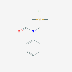 N-{[Chloro(dimethyl)silyl]methyl}-N-phenylacetamide