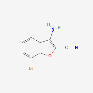 3-Amino-7-bromobenzofuran-2-carbonitrile