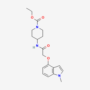 ethyl 4-({[(1-methyl-1H-indol-4-yl)oxy]acetyl}amino)piperidine-1-carboxylate