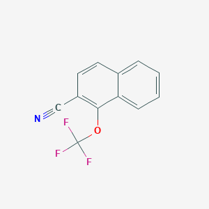 molecular formula C12H6F3NO B11872753 1-(Trifluoromethoxy)-2-naphthonitrile 