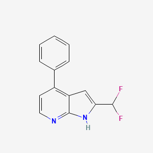 2-(Difluoromethyl)-4-phenyl-1H-pyrrolo[2,3-b]pyridine