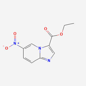 molecular formula C10H9N3O4 B11872781 Ethyl 6-nitroimidazo[1,2-A]pyridine-3-carboxylate 