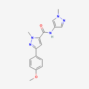 3-(4-methoxyphenyl)-1-methyl-N-(1-methyl-1H-pyrazol-4-yl)-1H-pyrazole-5-carboxamide