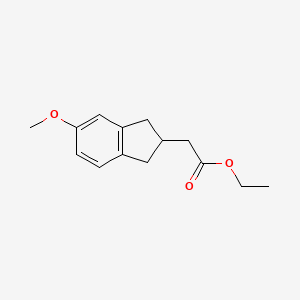 Ethyl 2-(5-methoxy-2,3-dihydro-1H-inden-2-yl)acetate