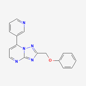2-(Phenoxymethyl)-7-(pyridin-3-yl)[1,2,4]triazolo[1,5-a]pyrimidine