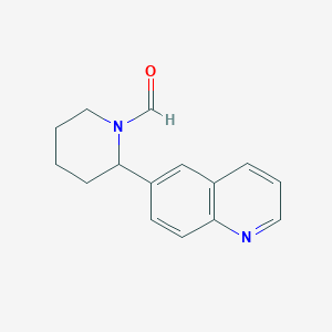 2-(Quinolin-6-yl)piperidine-1-carbaldehyde