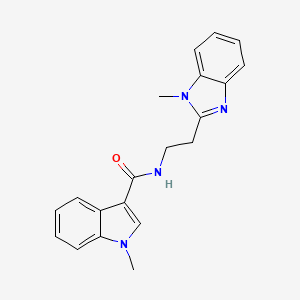 1-methyl-N-[2-(1-methyl-1H-benzimidazol-2-yl)ethyl]-1H-indole-3-carboxamide