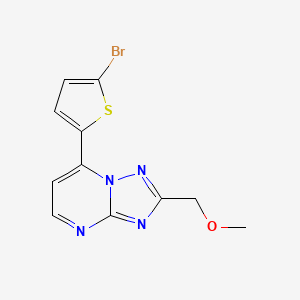 7-(5-Bromothiophen-2-yl)-2-(methoxymethyl)[1,2,4]triazolo[1,5-a]pyrimidine