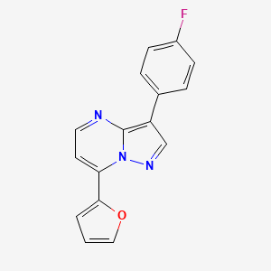 3-(4-Fluorophenyl)-7-(2-furyl)pyrazolo[1,5-a]pyrimidine