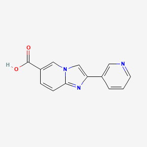 molecular formula C13H9N3O2 B11872884 2-(Pyridin-3-yl)imidazo[1,2-a]pyridine-6-carboxylic acid 