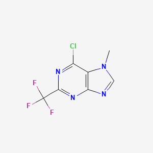 6-Chloro-7-methyl-2-(trifluoromethyl)-7H-purine