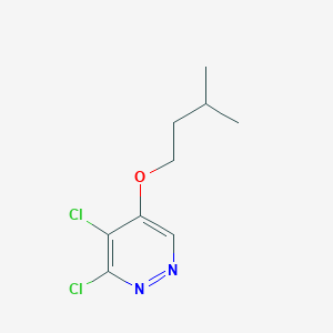 molecular formula C9H12Cl2N2O B11872933 3,4-Dichloro-5-(isopentyloxy)pyridazine CAS No. 1346698-05-2