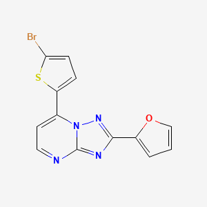 7-(5-Bromo-2-thienyl)-2-(2-furyl)[1,2,4]triazolo[1,5-a]pyrimidine