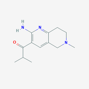 1-(2-Amino-6-methyl-5,6,7,8-tetrahydro-1,6-naphthyridin-3-yl)-2-methylpropan-1-one