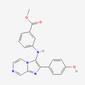 Methyl 3-{[2-(4-hydroxyphenyl)imidazo[1,2-a]pyrazin-3-yl]amino}benzoate