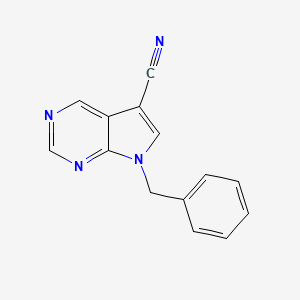 7-Benzyl-7H-pyrrolo[2,3-d]pyrimidine-5-carbonitrile