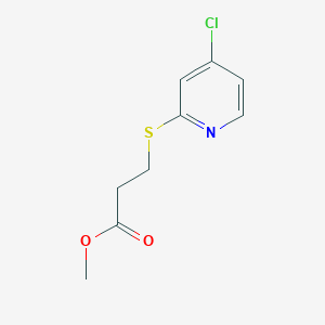 molecular formula C9H10ClNO2S B11873030 Methyl 3-((4-chloropyridin-2-yl)thio)propanoate CAS No. 1346707-73-0