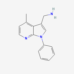 (4-Methyl-1-phenyl-1H-pyrrolo[2,3-b]pyridin-3-yl)methanamine