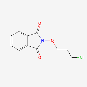 molecular formula C11H10ClNO3 B11873124 2-(3-Chloropropoxy)isoindoline-1,3-dione CAS No. 92635-22-8