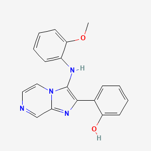 2-[3-(2-Methoxyanilino)imidazo[1,2-a]pyrazin-2-yl]phenol