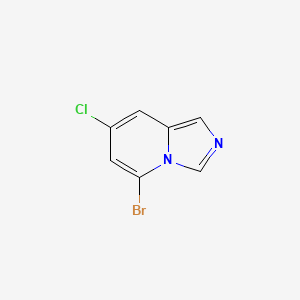 molecular formula C7H4BrClN2 B11873196 5-Bromo-7-chloroimidazo[1,5-a]pyridine 