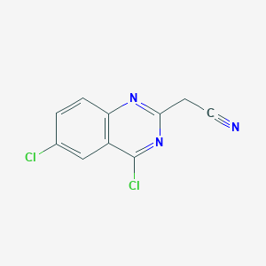 molecular formula C10H5Cl2N3 B11873207 2-(4,6-Dichloroquinazolin-2-yl)acetonitrile 