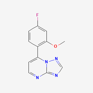 7-(4-Fluoro-2-methoxyphenyl)[1,2,4]triazolo[1,5-a]pyrimidine