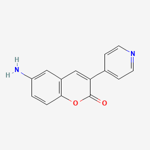 6-Amino-3-(4-pyridyl)coumarin