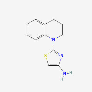 molecular formula C12H13N3S B11873248 2-(3,4-Dihydroquinolin-1(2H)-yl)thiazol-4-amine 